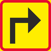 T12-1 N3 Fluo, R/G, T-tavla 1-sid Höger, plast 400x400mm